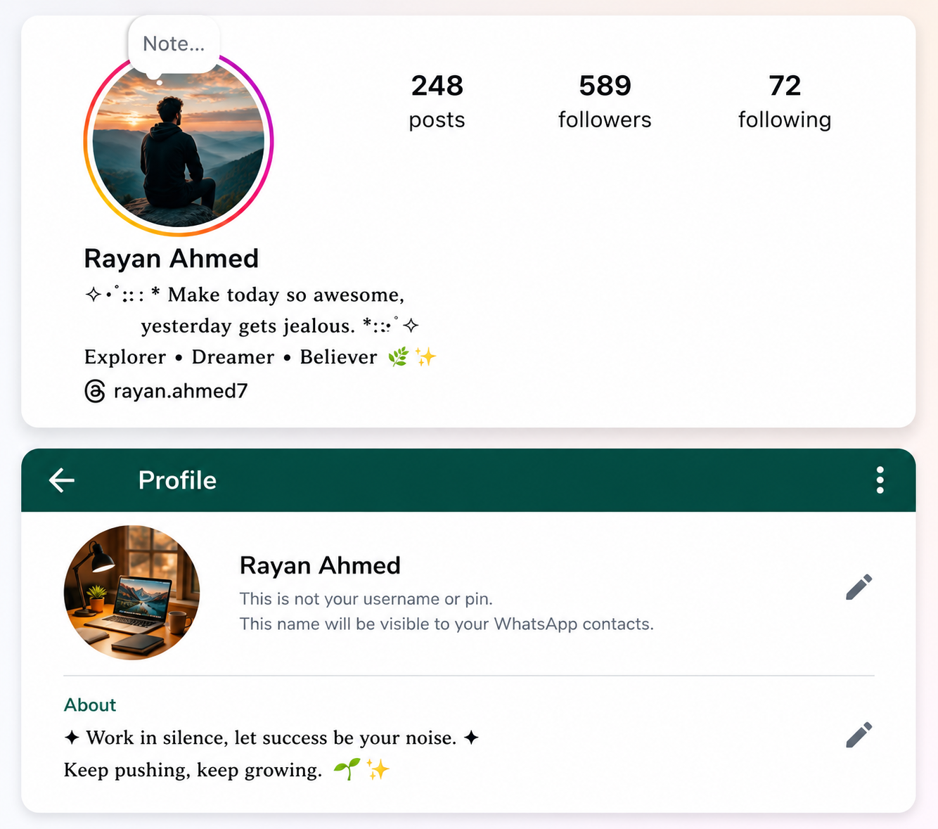 Instagram Font Copy and Paste Demo